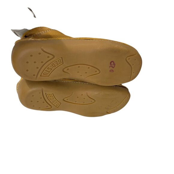 Bed Stu Tan Rustic Leather Lace Up Moc Toe Boots Shoes Casual Comfort Size 9 - Picture 7 of 8